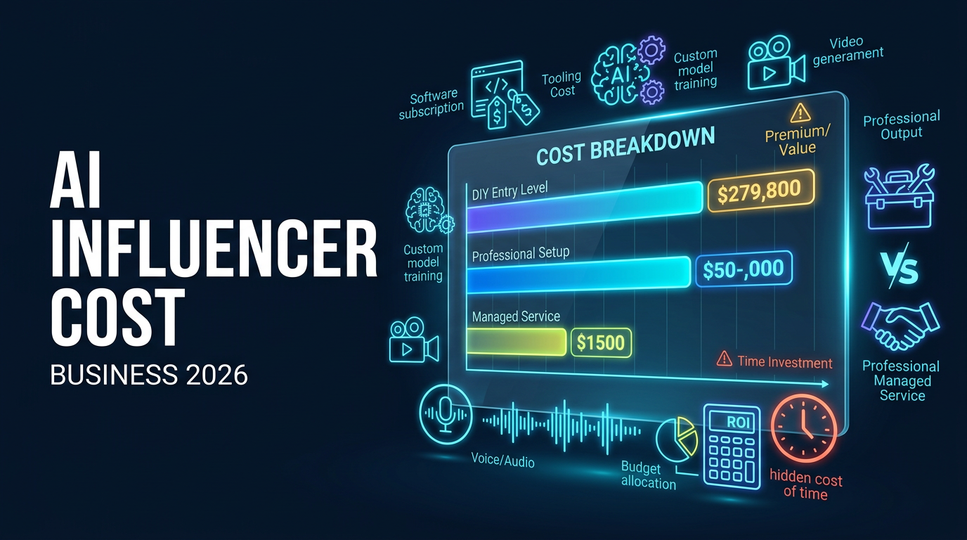 ¿Cuánto cuesta un influencer de IA en 2026? Un desglose realista para marcas